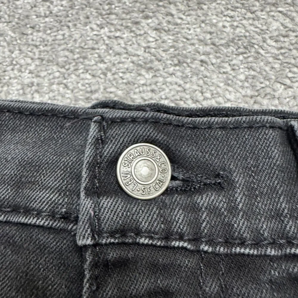 Levi's 511 Straight Leg Slim Fit Denim Jeans Mens 28x32 Black Waterless Casual